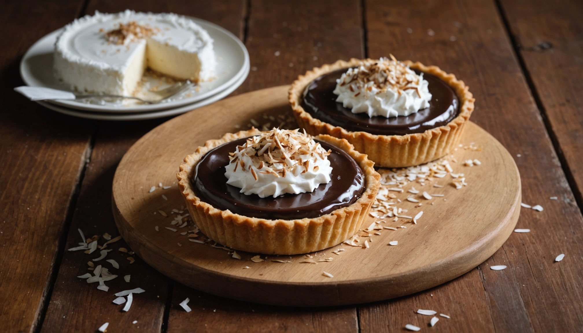 tarte noix de coco et chocolat